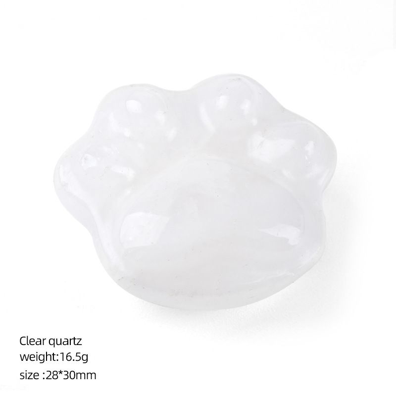 Enfeite de garra de gato de cristal natural DIY micro-paisagem não porosa esculpindo pedras preciosas ágata garra de gatinho decorativo gato garra de cristal