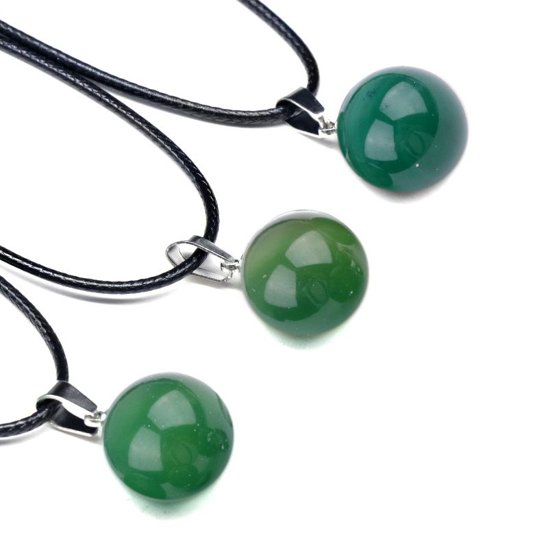 1578 um pingente de bola redonda de 16 mm, pingente de bola de pedra semipreciosa de ágata de cristal natural trabalho em andamento decoração de colar DIY