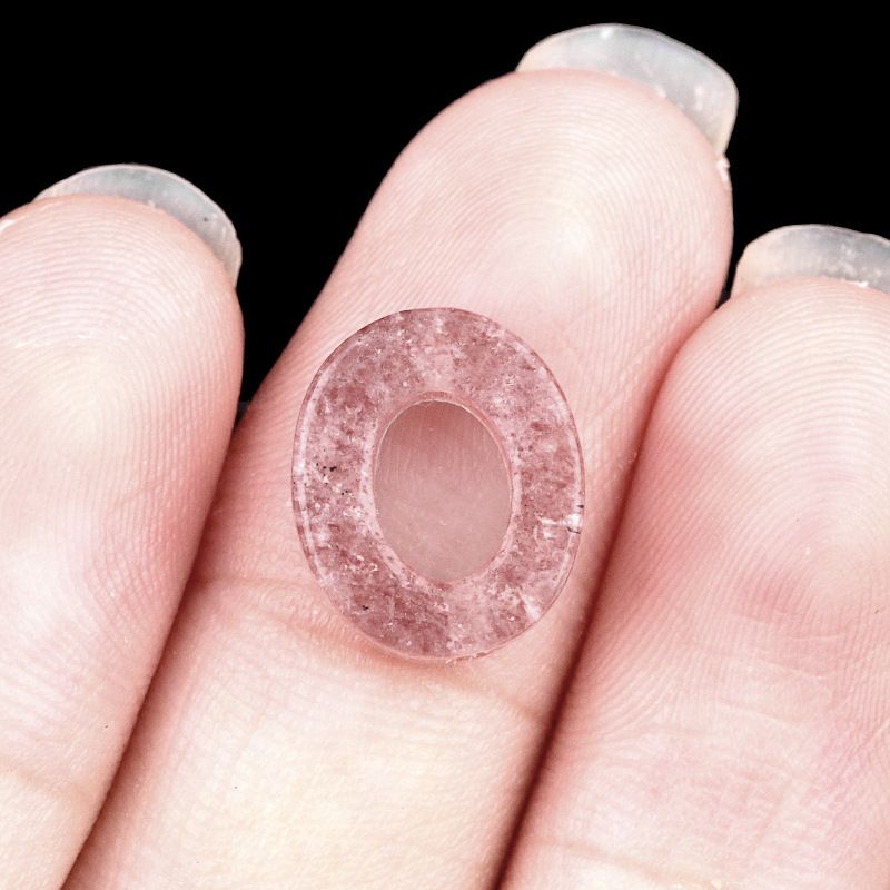 2052-Contas soltas ovais de pedra de cristal natural de ágata de cristal DIY colar pulseira acessórios contas