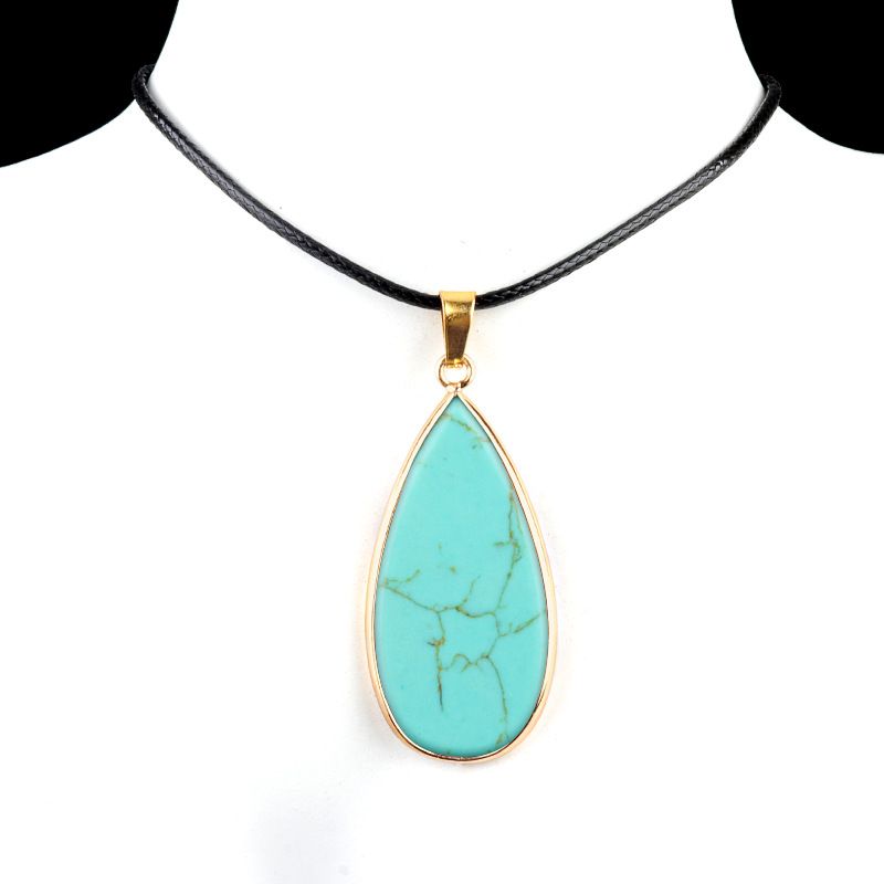 1975-20X40mm pedra de cristal natural ágata dupla plana gota de água em forma de bolsa Phnom Penh brincos DIY decoração pingente