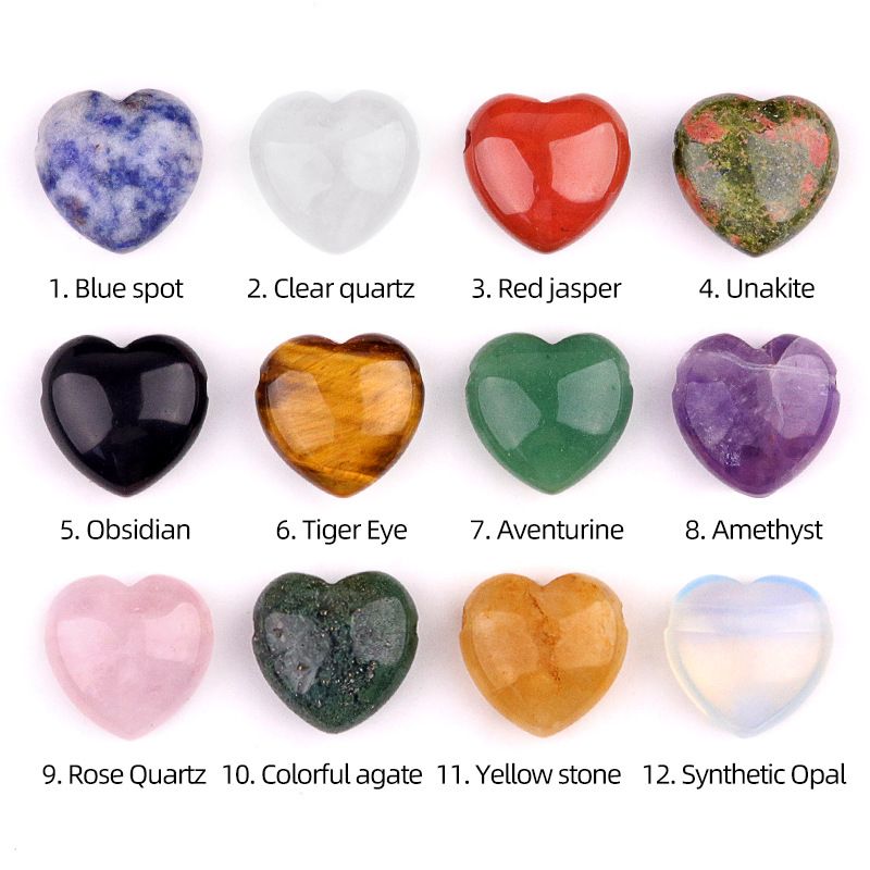 2172-Pedra de ágata de cristal natural 25mm buraco grande 3mm de perfuração horizontal pingente de amor ornamento em forma de coração