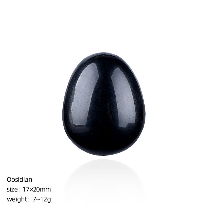 1431 Ovo de pedra de pedra crua em forma de pássaro de cristal natural de 20mm de cristal natural pequeno com ágata da Páscoa esculpida em forma de ovo