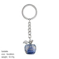 Ágata pedra semipreciosa maçã chaveiro véspera de Natal presente decorativo pedra natural pingente pequeno maçã