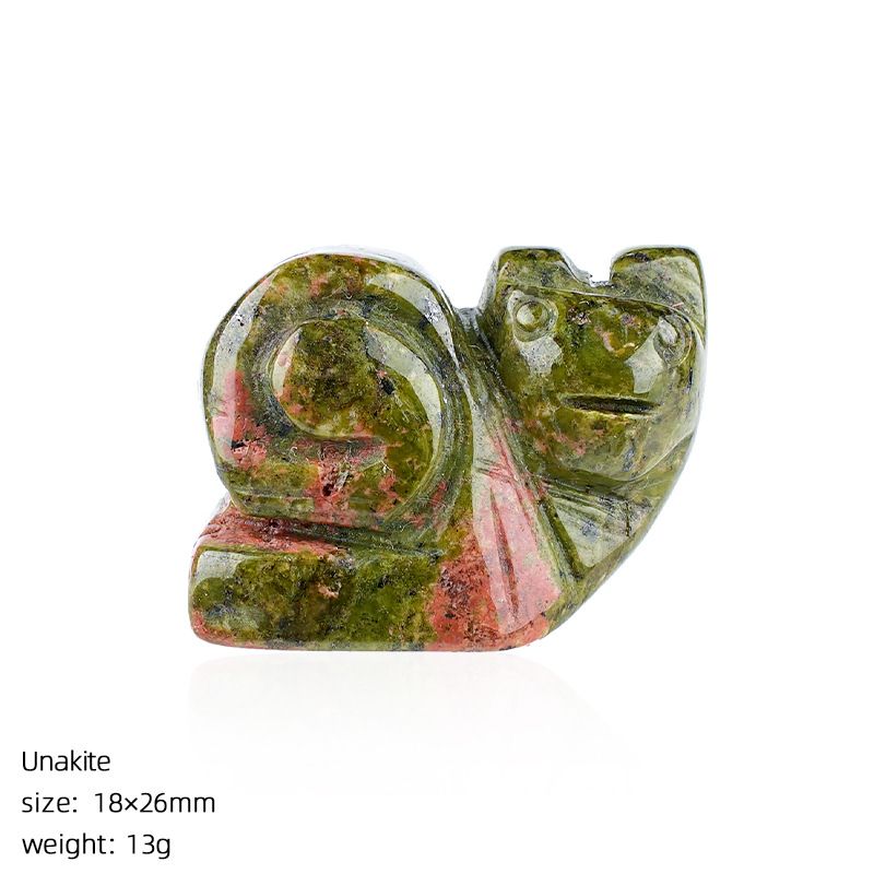 1In cristal natural caracol ornamento transfronteiriço criativo casa desktop micro-paisagismo escultura pedra preciosa pequeno caracol