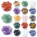 Enfeite de garra de gato de cristal natural DIY micro-paisagem não porosa esculpindo pedras preciosas ágata garra de gatinho decorativo gato garra de cristal
