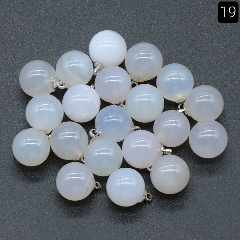 1447-12Mm pingente de bola redonda em pó de cristal tigre olho de cristal natural pedra de cristal redonda pingente de acessórios de jóias DIY material