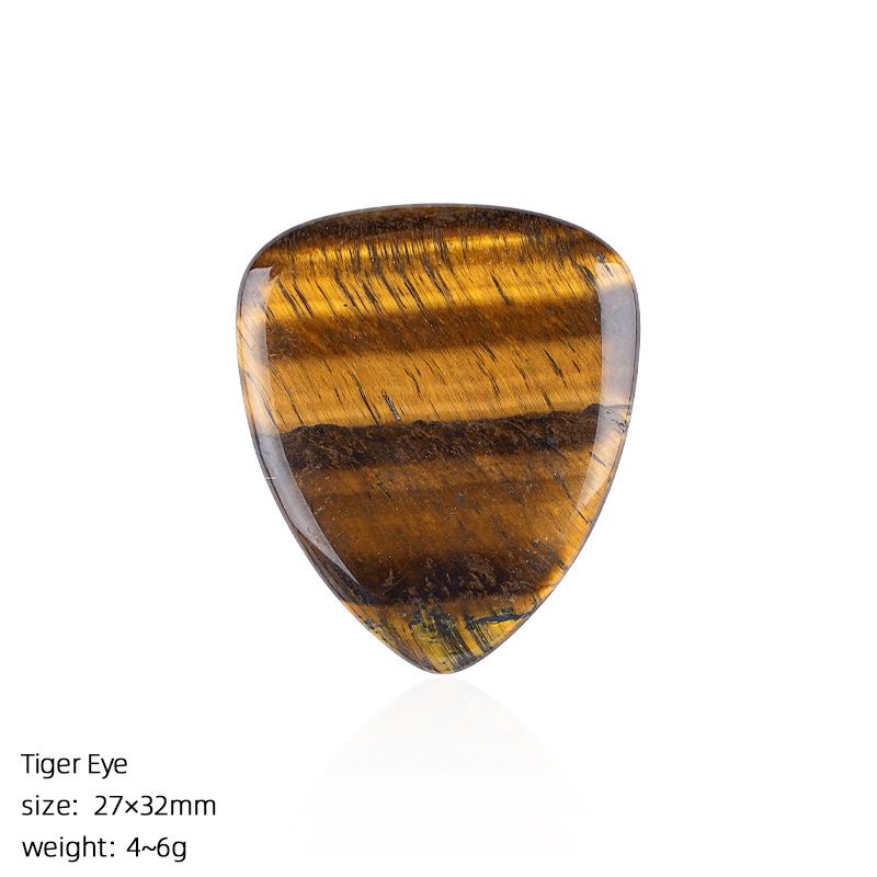 Escolha de guitarra de cristal natural Guitarra elétrica Baixo tocador de cordas Instrumento tocando Jade Ágata Escolha Presente