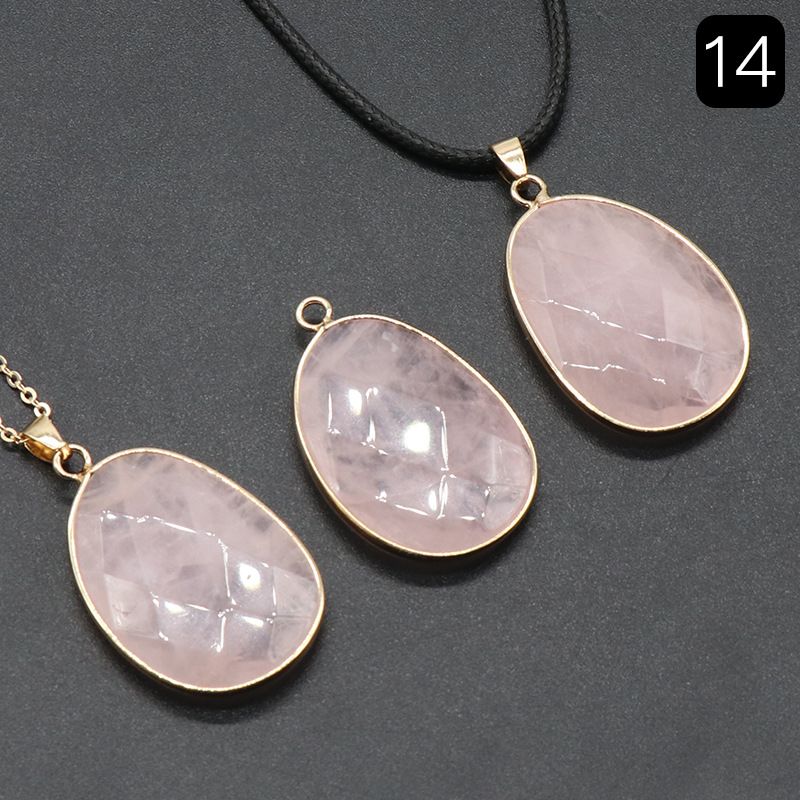 Cristal de ametista em pó Colar de bainha de corte de pedra de tigre Tianhe, pingente de bainha de pedra de ágata de cristal