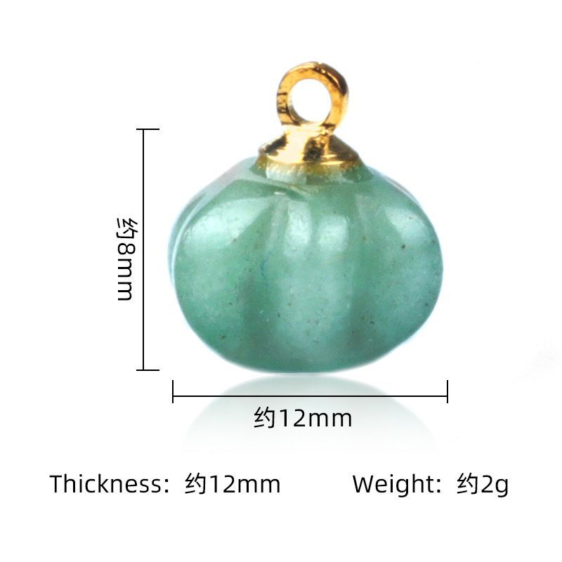 1649-8X12mm abóbora contas soltas, cristal natural pedra semi-preciosa gravada pequena abóbora DIY acessórios de material de jóias