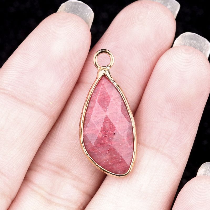 2099-11X21mm ametista cobre bainha pingente de gota de água em forma especial brincos DIY gancho de cabelo acessórios material