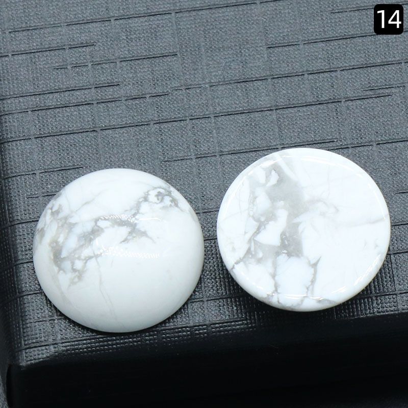 Superfície de anel redondo 1250-18Mm de cristal natural de superfície única curva redonda geométrica DIY jóias incrustadas com acessórios de pedra solta