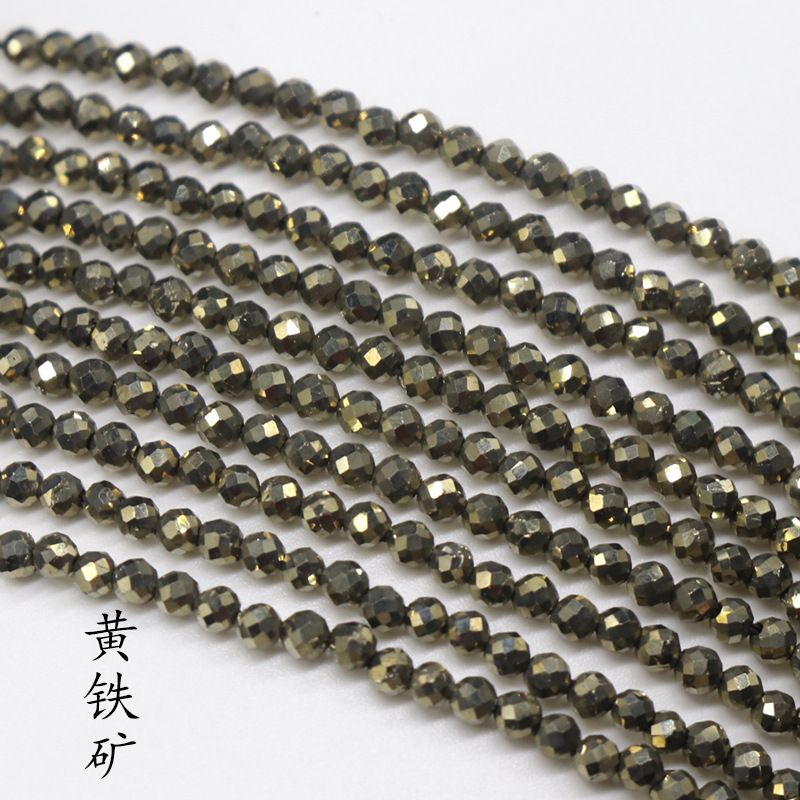 260-Agate cristal de pedra preciosa 2mm corte contas redondas turmalina romã água-marinha contas soltas DIY chapelaria gancho de cabelo borla