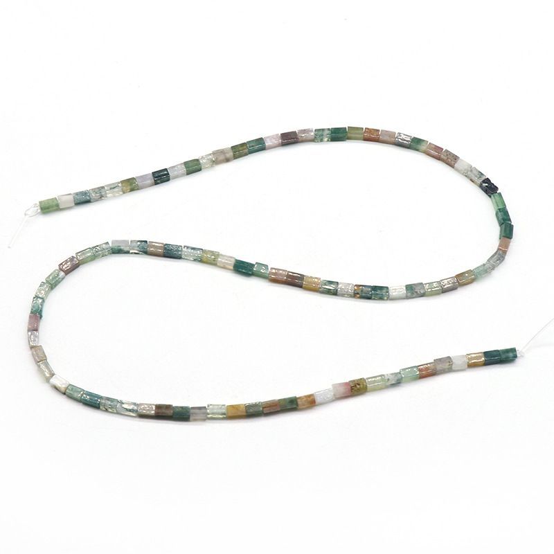 1007 Cristal ágata colorido pedra preciosa 2x3mm retangular frisado DIY frisado pulseira colar jade