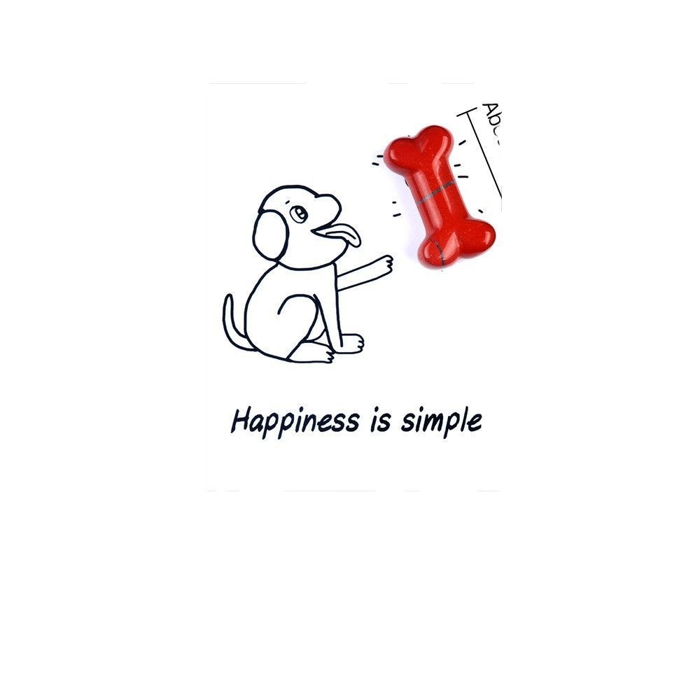 1803-Card Series Natural Crystal Agate 35mm Dog Bone Creative Fun Card Descrição do Produto: