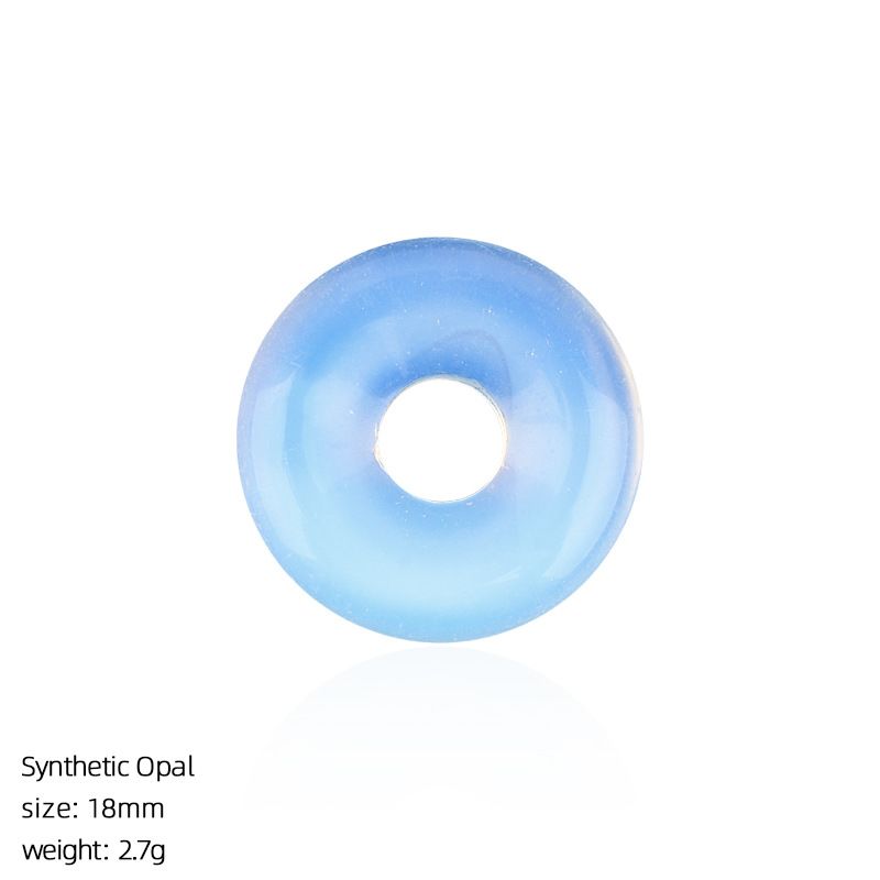 18Mm fivela de segurança de pedra natural pingente grande buraco redondo ágata nostálgico acessórios de jóias de cristal ametista fivela de segurança