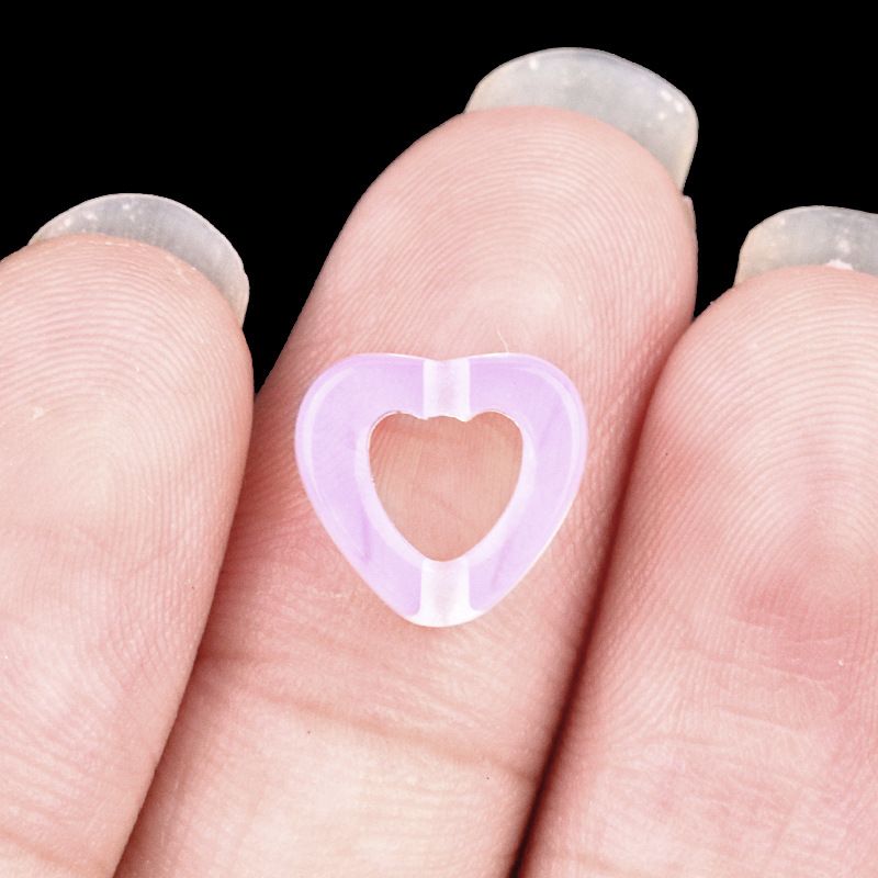 2055-Pedra de cristal natural ágata oco amor contas soltas DIY colar colar pulseira acessórios contas
