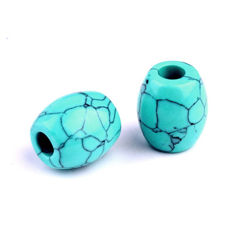 326-Grandes Buracos Grânulos Cristal Ágata Jade Barrel Grânulos Grandes Buracos Soltos 16 × 18mm Abertura 5mm Acessórios para Jóias
