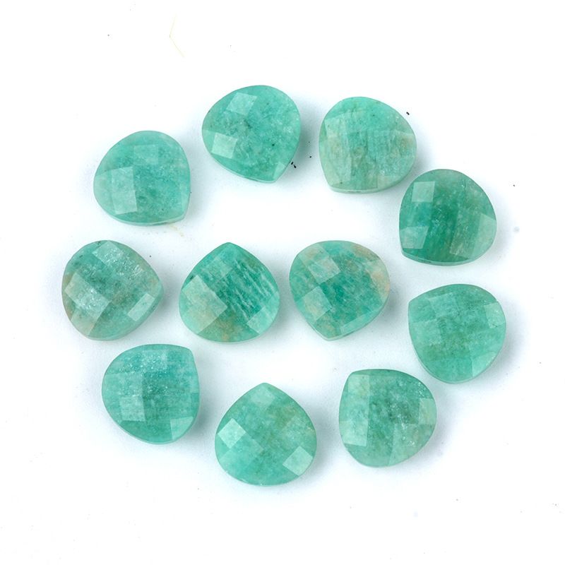 1703-Queda de água triangular buraco horizontal cristal natural corte borda buraco pingente colar DIY brincos jóias pingente acessórios