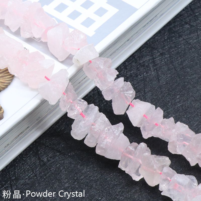 Perfuração de minério de pedra ágata de cristal fluorita, minério de lã com acessórios irregulares de contas soltas DIY