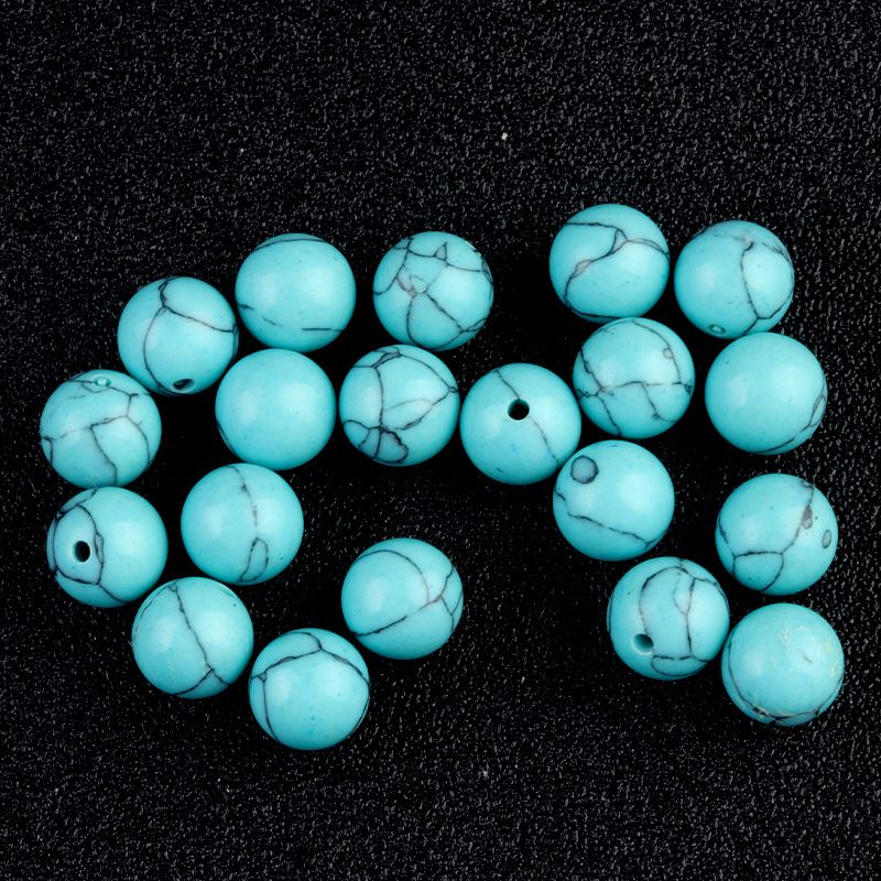 Contas de meio orifício de 1600-8mm, contas redondas de meio orifício de ágata de cristal natural, contas soltas Brincos de viga DIY acessórios de incrustação