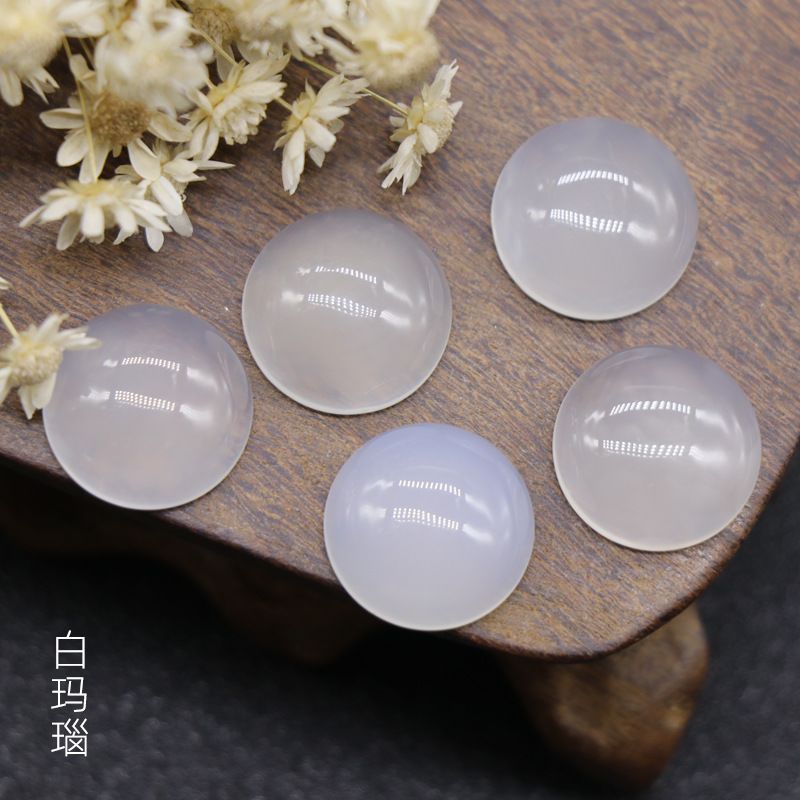 Superfície do anel de 14Mm redonda, pedra semipreciosa de cristal de ágata DIY feito à mão estilo antigo andando acessórios de cabelo grampo de cabelo material da coroa de fênix