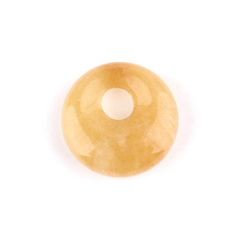 Pingente de fivela de segurança de orifício lateral de ágata de cristal natural de 18mm, colar nostálgico de ametista de orifício lateral de irmão redondo estilo nacional