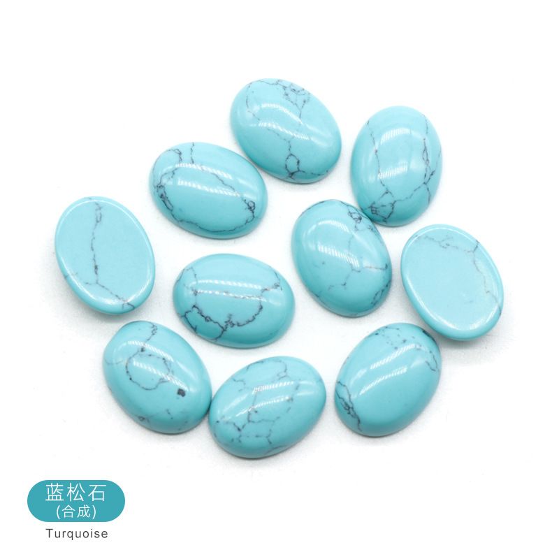 12 * 16Mm de cristal de ágata de superfície de anel de ágata semi-preciosa pedra preciosa remendo oval meia face grampo de cabelo DIY acessórios de jóias
