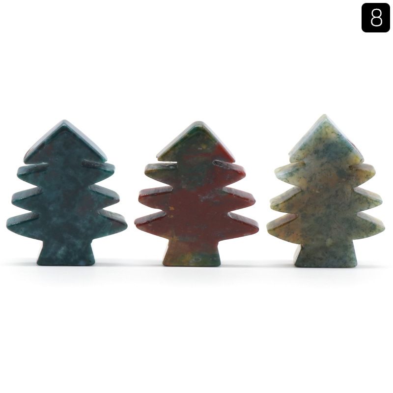 1481-Pedra de cristal natural mini árvore de Natal DIY pinheiro pequena árvore de Natal decoração de Natal pequeno presente