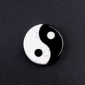 Pinho branco natural obsidiana emenda preto e branco tai chi yin e yang gossip logo punho decorativo pequeno ornamento