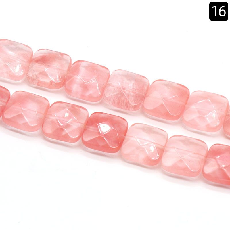 1369-12 * 12Mm seção quadrada, quadrado de pedra de ágata de cristal natural DIY acessórios de jóias material