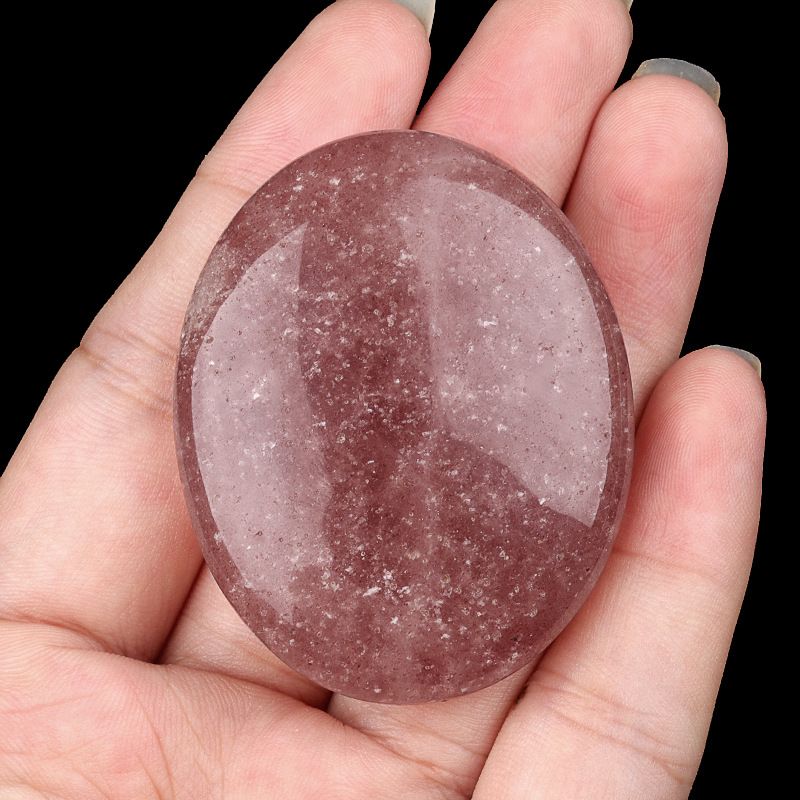 2310-Pedra de sabão de pedra de cristal natural para brincar com 38x48mm pedra de compressão quente oval SPA óleo essencial de massagem pedra