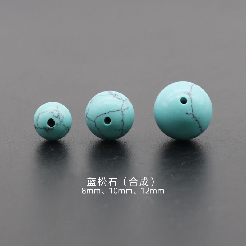 507  8-12Mm contas de meio buraco, cristal de ágata meia gema meio buraco contas redondas acessórios DIY Dragon Boat Festival contas DIY