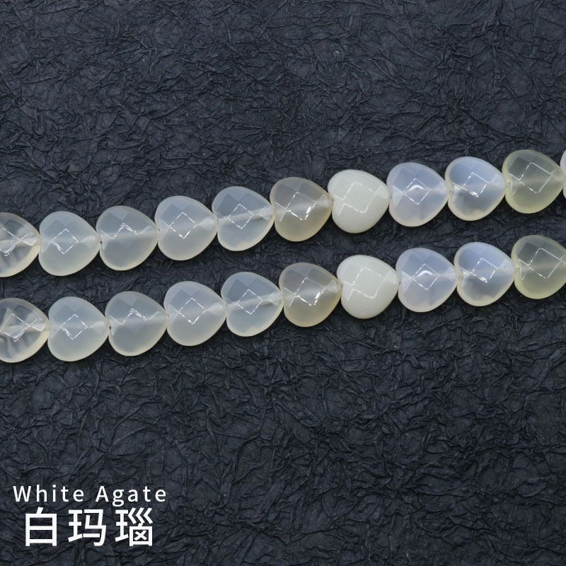 Contas de amor de corte 15Mm, pedras semipreciosas de ágata de cristal contas soltas pulseira DIY colar brincos acessórios de jóias