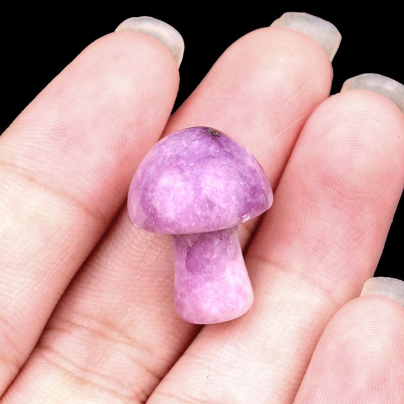 883-Amethyst agate stone mini 2cm pequeno cogumelo DIY micro paisagem Mori paisagismo jardim flor vaso decoração