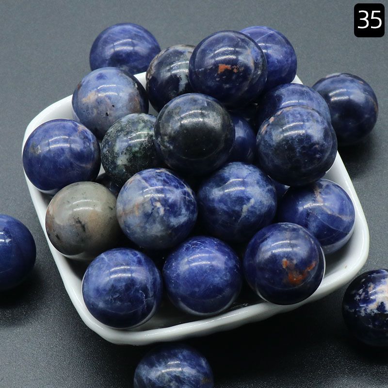 1097Bola não porosa não porosa Bola redonda de 20mm ágata de ametista natural DIY pedra não porosa contas redondas