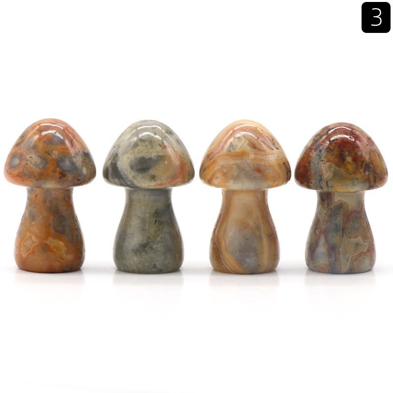 1442-Cogumelo grande de cristal natural Cogumelo 35mm DIY micro-paisagem Mori paisagismo jardim vaso de flores ornamento decorativo