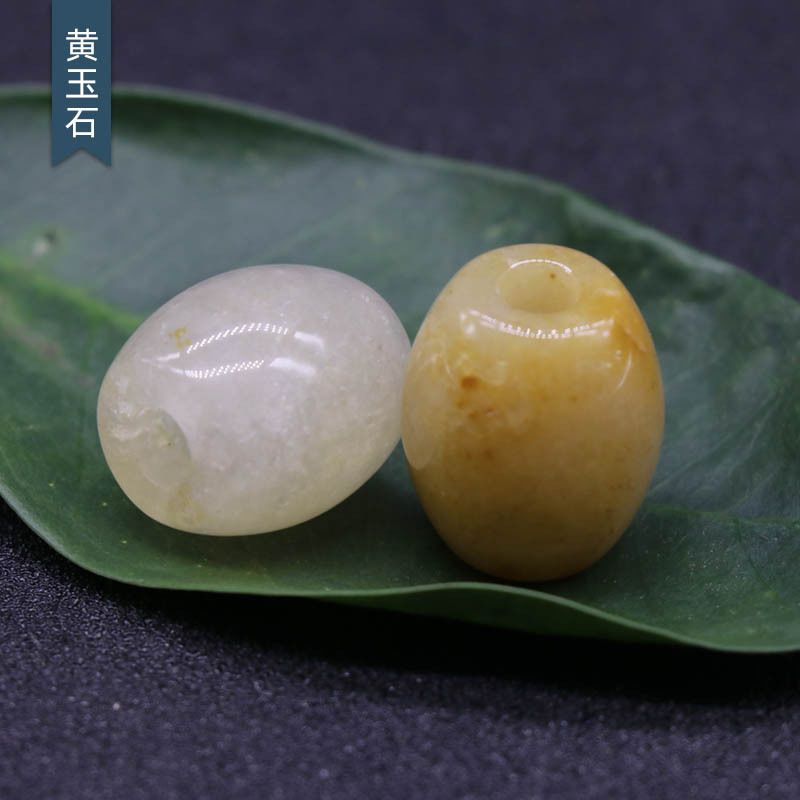 326-Grandes Buracos Grânulos Cristal Ágata Jade Barrel Grânulos Grandes Buracos Soltos 16 × 18mm Abertura 5mm Acessórios para Jóias