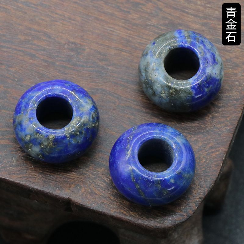 325-Grânulos de orifícios grandes 8 * 14mm de cristal de ábaco de ágata material de acessórios tecidos à mão DIY