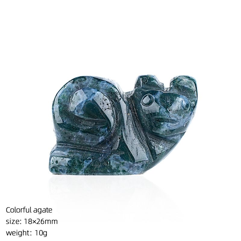 1In cristal natural caracol ornamento transfronteiriço criativo casa desktop micro-paisagismo escultura pedra preciosa pequeno caracol