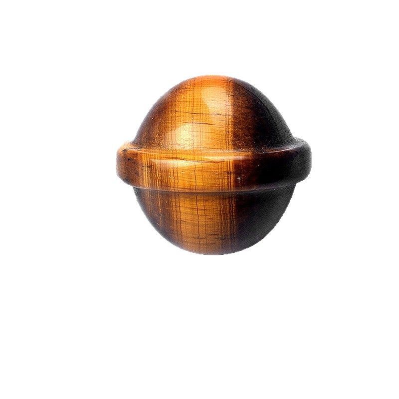 1262-Miniplaneta de pedra semipreciosa de cristal natural, planeta galáctico Universo tridimensional OVNI ornamento pequeno decorativo