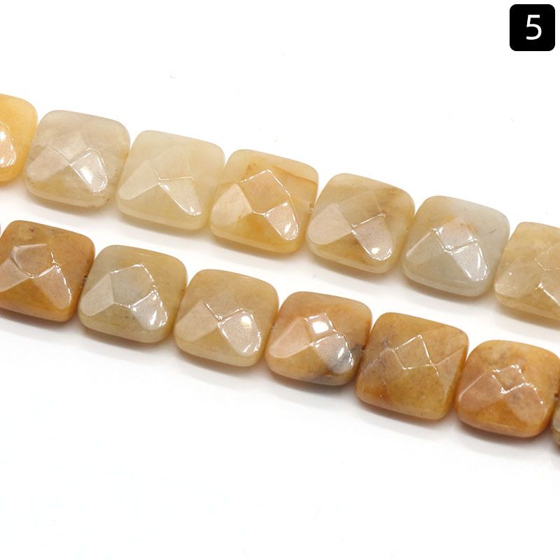 1369-12 * 12Mm seção quadrada, quadrado de pedra de ágata de cristal natural DIY acessórios de jóias material