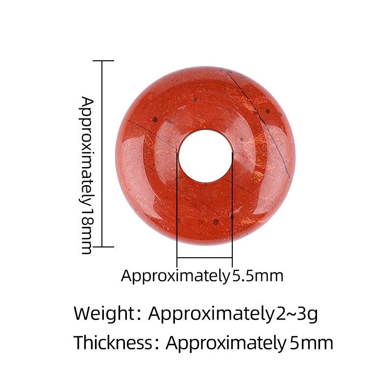 18Mm fivela de segurança de pedra natural pingente grande buraco redondo ágata nostálgico acessórios de jóias de cristal ametista fivela de segurança