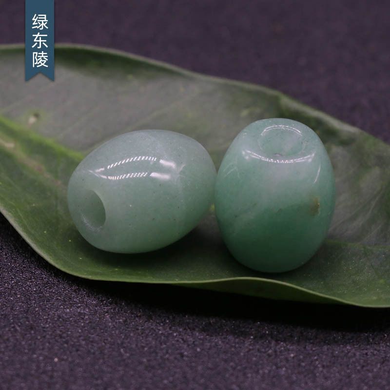 326-Grandes Buracos Grânulos Cristal Ágata Jade Barrel Grânulos Grandes Buracos Soltos 16 × 18mm Abertura 5mm Acessórios para Jóias