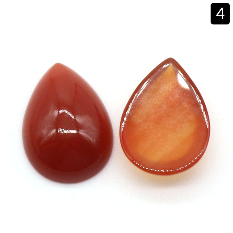 1235-18 × 25 superfície do anel de gota de água, cristal natural única superfície curva geométrica DIY jóias incrustadas com acessórios de pedra solta