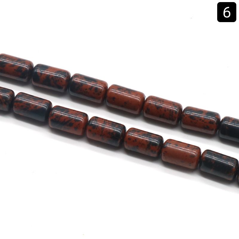 1330-Cristal ágata jade 6 * 10mm cilíndrico solto talão espaçador de tubo redondo talão de balde acessórios DIY vários materiais