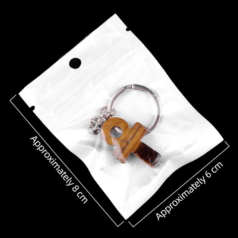 2002-Ametista Anka Cross Keychain Antiga Pedra Egípcia Símbolo de Vida DIY Pingente De Decoração De Casa