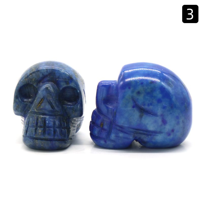 1554-25Mm Crânio de Ágata de Cristal Natural Esculpido Fantasma Cabeça Cerca De 1 Polegada Crânio Pequeno Ornamento De Halloween