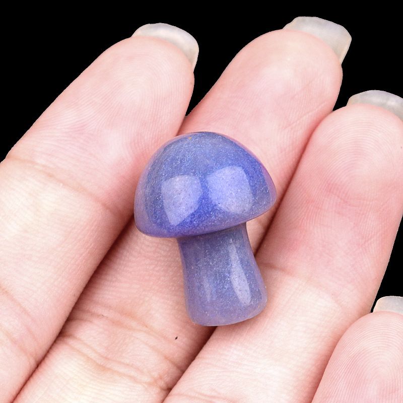883-Amethyst agate stone mini 2cm pequeno cogumelo DIY micro paisagem Mori paisagismo jardim flor vaso decoração