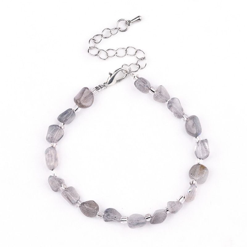 2077-Pulseira de ametista cristal azul turmalina cabelo cristal pulseira de pedra irregular mercadoria cênica