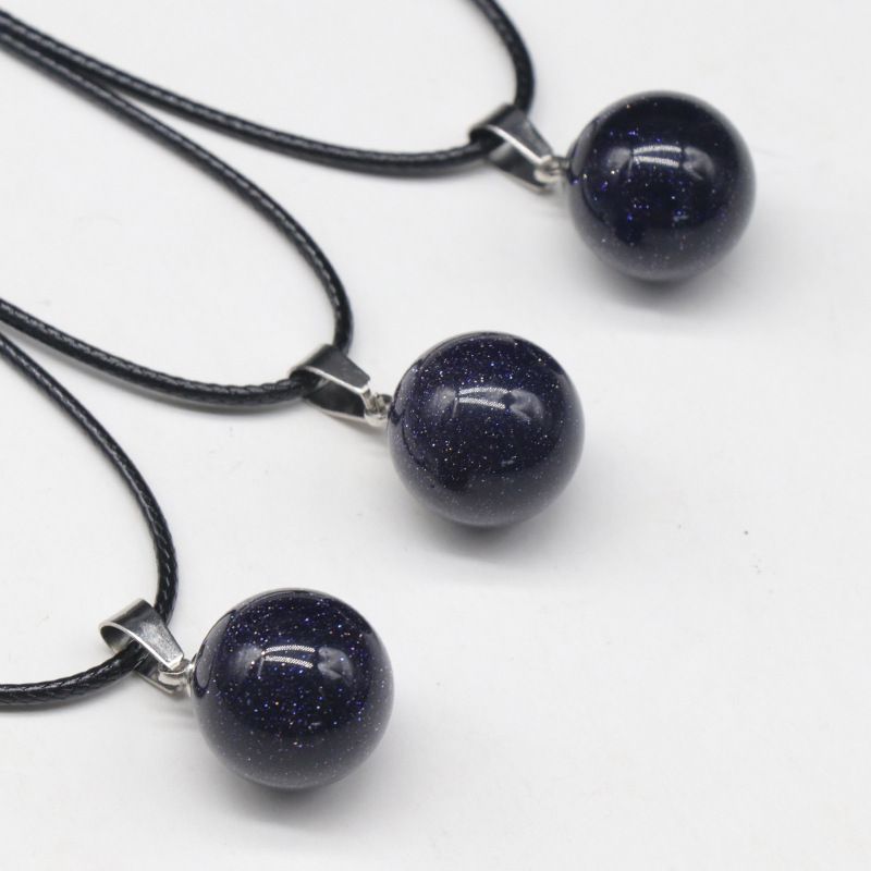 1578 um pingente de bola redonda de 16 mm, pingente de bola de pedra semipreciosa de ágata de cristal natural trabalho em andamento decoração de colar DIY